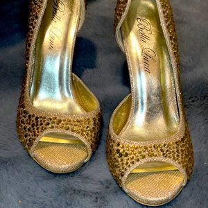 Swarovski stone high heels